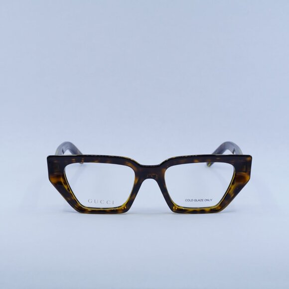 🕶️ New Gucci GG1720O 002 Eyeglasses - Spotted Havana with Yellow Frame - Picture 2 of 10